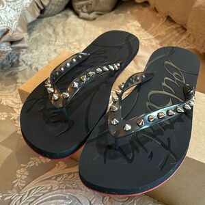 Authentic Christian Louboutin men’s flip flop